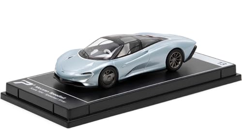 PosterCars 1:64 Diecast Official Scale Model Hypercar League Collection (McLaren Speedtail (Speedtail Silver) No.13)
