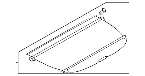 Genuine Subaru 65550SG002VH Cargo Cover for Manual Rear Gate, 1 Pack