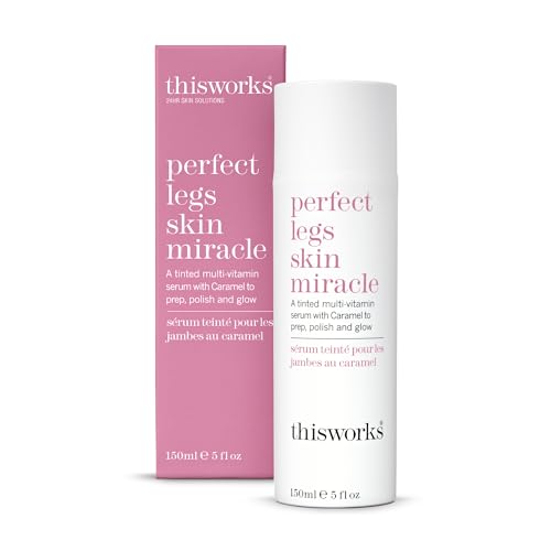 This Works Perfect Legs Skin Miracle, 150 ml - Multi-Vitamin Enriched Tinted Serum for a Natural Glow for All Skin Tones - With Vitamin C, Caramel and Arnica to Combat Uneven Skin Tone and Bruising