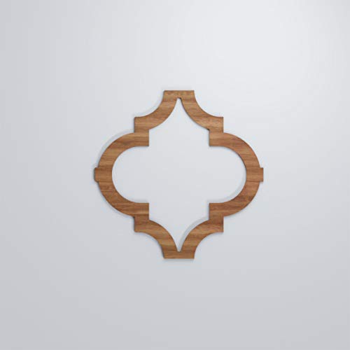 Image of Ekena Millwork WALW24X24X0375MRKWA Marrakesh 3 /8 inchT Decorative Fretwork Wall Panels, 23 3 /8 inchW X 23 3 /8 inchH, Walnut