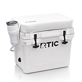 RTIC Cooler Seat Cushion Compatible Hard Coolers, Great for Family Travels, Boating Or Hunting, Easy Clean Vinyl, Buckle Fastening and Anti Slip, 20