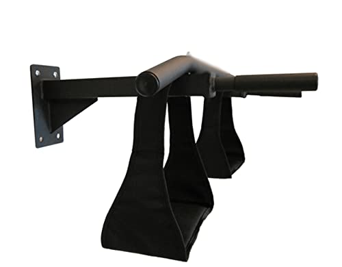 Protoner Wall Mounting Chin Up Bar with Solid One Piece Construction Bar + Ab Straps Fitness Combo-image-27