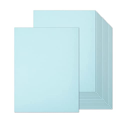 100 Sheets Light Blue Cardstock 8.5 x 11 Pastel Paper Goefun Blue Card Stock Printer Paper for Wedding Invitations Menus Crafts DIY Cards