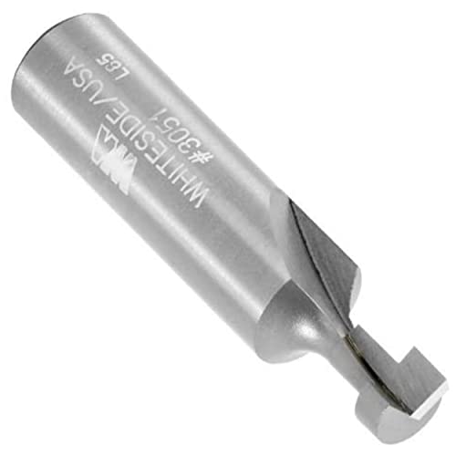 Whiteside 3053 Keyhole Router Bit: 1/2 Inch Large Diameter, 5/16 Inch Small Diameter, 7/16 Inch Cutting Length, 1/2 Inch Shank, 2-1/8 Inch Overall Length