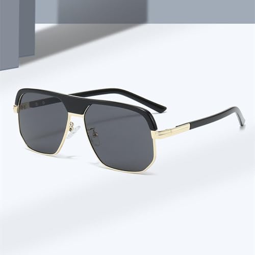 Lunettes de soleil rétro anti-éblouissement mode léopard mixte - 2