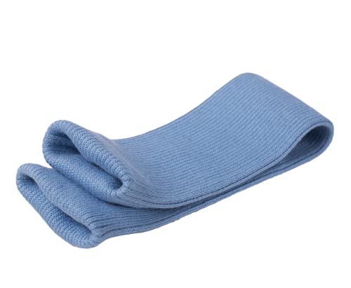 TinaKim Ribbed Cuff Trim for Sewing, Ribbing Fabric, for Hoodie Sweatshirt Jacket Sleeves Sewing (Blue, by The Yard,W 7cm)