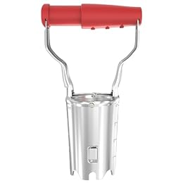 FLORA GUARD Bulb Planter with Depth Markers - Automatic Soil Releasing Seed Bulb Transplanter for Planting/Digging Tulips, Daffodils, Dahlias and More