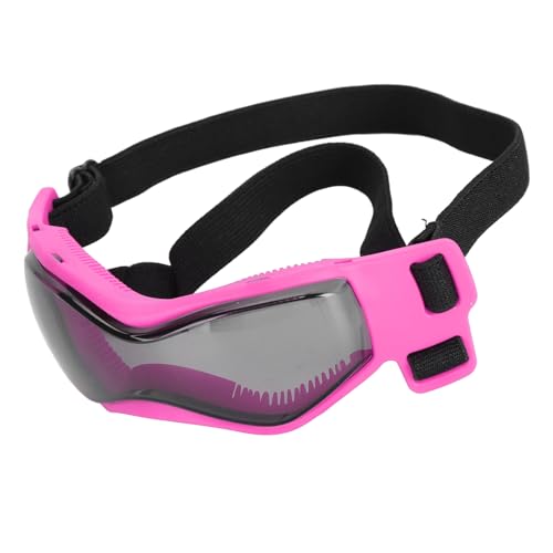 Dog Goggles Dog Sunglasses Protection Stylish Pet Eye Wear for Outdoor Activities Silicone PC Material Size 5.12x1.97x1.57in (S) - Thumbnail 6