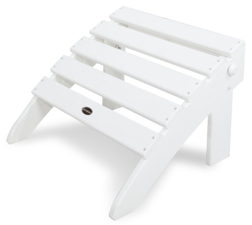 POLYWOOD OT53WH Classic Folding Ottoman, White