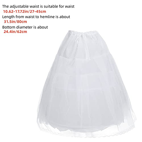 2 Hoop Petticoat Girl Dress Petticoat Underskirt Wedding Pageant Party Dress Crinoline Underskirt2