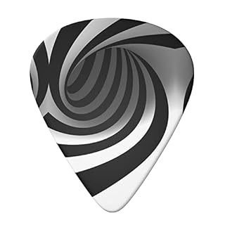 Lot de 6 médiators noirs et blancs pour guitare acoustique, guitare électrique, basse, ukulélé – fins, moyens et épais. - Les Beatles, Paul McCartney, John Lennon, RIngo Starr, George Harrison Lot de 6 médiators noirs et blancs pour guitare acoustique, guitare électrique, basse, ukulélé – fins, moyens et épais. – Image 3