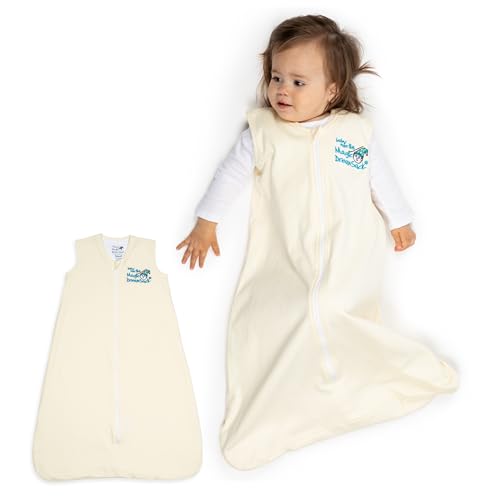 Image of Baby Merlin's Magic Dream Sleep Sack - 100% Cotton Wearable Blanket - Baby 6-12 Months - Cream