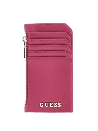 GUESS Faux-Leather Zip Card Holder