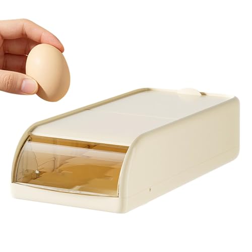 Soporte de huevos para refrigerador y dispensador automático para cocina y apartamento 2
