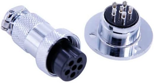 10pcs 6 Pin Male Female Connector GX20 Electrical Connector Straight Plug and Socket