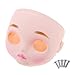 D DOLITY Cabeza de maniquí de maquillaje con placa frontal y placa trasera con tornillos, para muñecas RBL Neo Blythe Takara Blythe de 30 cm