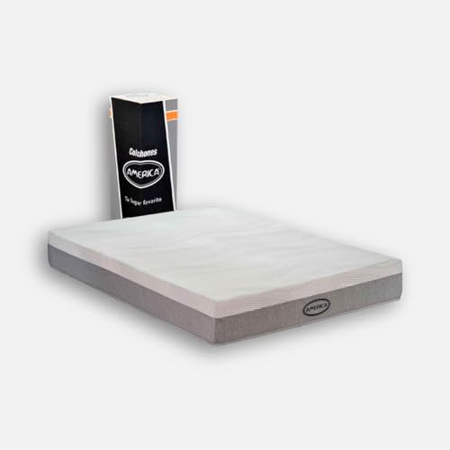 La mejor comparación de colchon Splendor más recomendados. 44 Dormimundo Colchón en Caja America Zip de Espuma | Confort Medio Firme | Memory Foam | Elimina Puntos de Presion | 24 cm (Matrimonial)