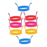 Alipis 8Stücke Silikon Eierringe Antihaft Für Spiegeleier Pfannkuchen Und Omelettes Lebensmittelecht Bunten Farben