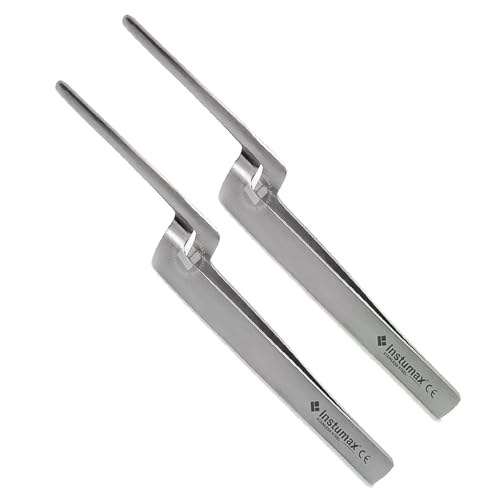 Miller Articulating Paper Forceps (2PCS) – Straight Serrated Dental Tools for Occlusion Checking & Crown Adjustments – 6.3" – Professional Dental Instruments for Dentists, Prosthodontists & Hygienists