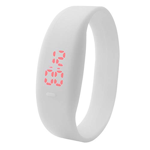 Preisvergleich Produktbild osmanthusFrag Lässige Digital LED Unisex Sport Armbanduhr Armband Silikonband White