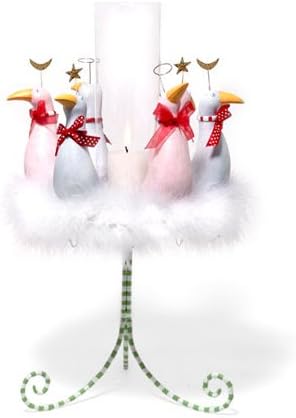 Department 56 Krinkles Six Geese Centerpiece Candle Holder
