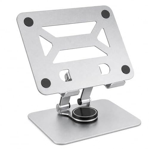 Tablet Standı 360 Derece Dönebilen Tablet Stand Katlanabilir Metal Tablet Tutucu Standı Tablet ve Telefon Tutucu Stant Tablet Tutucu Metal (N04 - Gri)