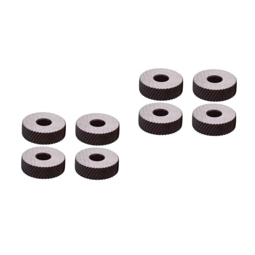 OSALADI 2sets Lathe Steel Knurling Wheel Durable Sharp Teeth Anodized Surface 4pcs*2