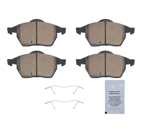 Image of HUSCH D840 Front Ceramic Brake Pads Kit Fit For Audi A4 2000-2006, For A4 Quattro 2000-2006, For A6 2000-2004, For A6 Quattro 1999-2004, For Allroad Quattro 2001-2002, 2004, For S6 2002-2003