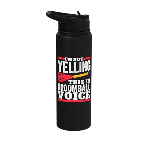 Broomball Water Bottle Stainless Steel Ice & Floor Hockey