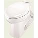 Gerber Danze GUF21375 Ultra Flush 1.0/1.28/1.6gpf ADA Elongated Bowl Back Outlet White, Brushed Nickel