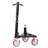 Happybuy Trailer Mover - 3500lbs Capacity, Adjustable Height, 2 inch Hitch Ball, Rotating Wheels, Ideal for RV Trailer Relocation