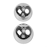 Honseadek Rasenornamente aus Edelstahl – hochwertige hohle schwimmende Kugeln der Güteklasse 201 mit Hochglanz-Reflexionen, für Gartenteiche, Springbrunnen und moderne Dekoration (100 mm)