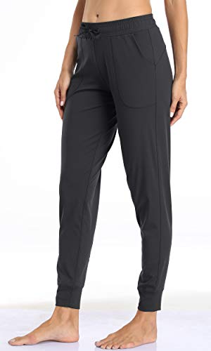 Image of Oalka Women's Joggers High Waist Yoga Pockets Sweatpants Sport Workout Pants