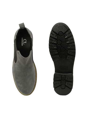 Image of Carlton London Men's Classic Suede Slip On Chelsea Ankle Boots
