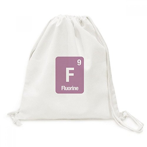 Sac cordon Toile F Fluor Élément Chimique DIYthinker pour voyage et sport