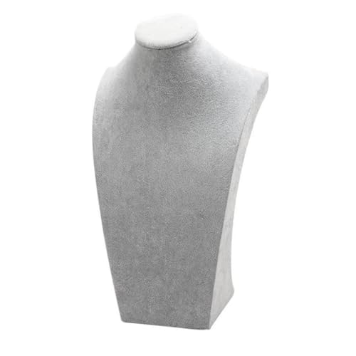YARNOW Espositore Collana in Leggera e PU Alta Forma Busto per Gioielli Supporto Chic per Negozio e Organizzazione Accessori