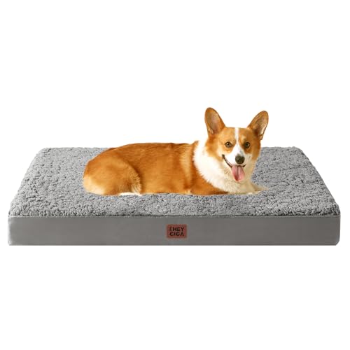 Image of EHEYCIGA Orthopedic Dog Bed Large with Removable Washable Cover, 35x23