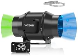 YOZON 6-Inch Duct Fan with EC Motor, Inline Fan with Speed Contro...