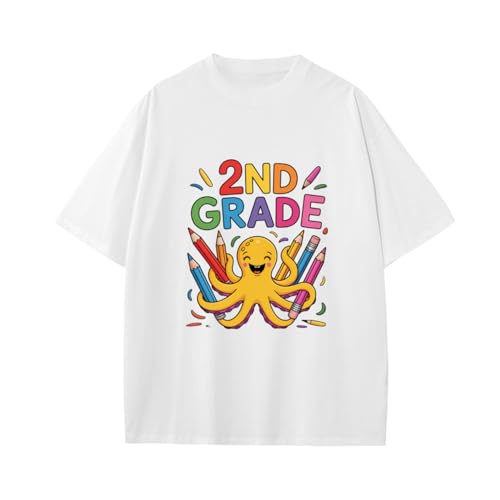 2nd Grade Octopus, Back to School Teacher Boys Girls Teens T-Shirt Anime Gift