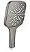 Produktbild GROHE Rainshower SmartActive 130 Cube, Duschkopf, wassersparend 9l pro Minute (Handbrause 3 Strahlarten, Antikalk-System, Universalanschluss passend zu Standard-Duschschläuchen), anthrazit, 26574AL0