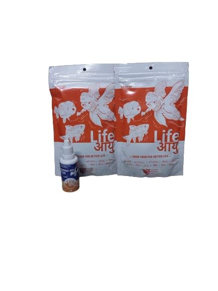 Life Aayuh Fish Food for Medium Sized Goldfish 100g (Pack of 2) & Plus fit 20 (Ml) (B0CPDGZ5F9) Amazon Price History, Amazon Price Tracker