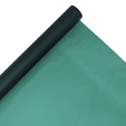 Image of Oasis Frosted Dark Green Bouquet Wrapping Roll Premium Korean Style Flower Wrap for Fresh Flowers & Gift Packaging Florist Essential Supplies 60 Micron 25 Meter Long