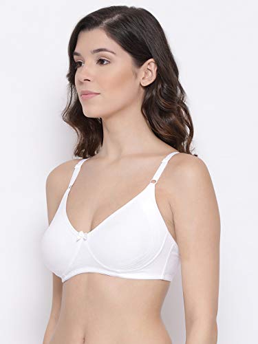 Image of Lyra Women's Moulded Encircled Bra(513) Pack of 2 White & Black,30B