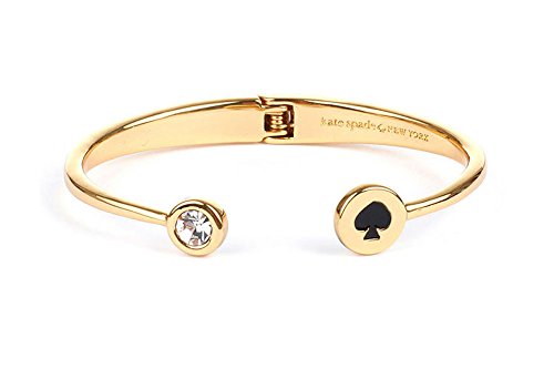 Kate Spade New York Spot The Spade Bangle Bracelet (Black)
