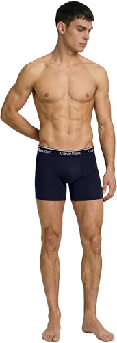 Calvin Klein Men's Boxer Brief 3Pk Lv00Nb4410 Blue (Shoreline/Cut Circles Shoreline/Mis) M - – Ansicht 4