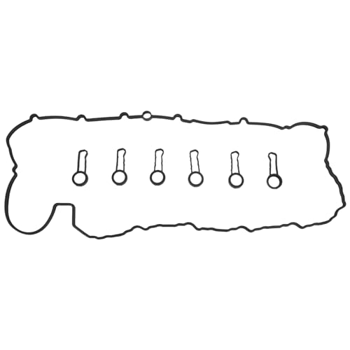 INFINAUTO Joint De Couvercle De Soupape Joint D'Étanchéité De Tête De Cylindre Avec Joint D'Étanchéité De Bougie D'Allumage No.11127823943 Pour Bmw 3 (E90) 325 D 2010-2011 Noir 1 Ensemble