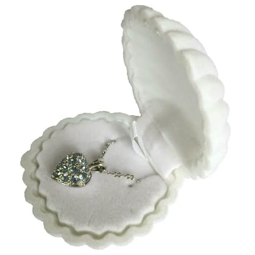 MIONGKI Caja de Terciopelo para Guardar Joyas, Pendientes, Collares, Colgantes, Regalos de Boda, 10 Unidades