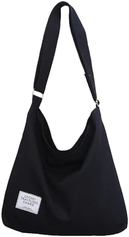 Covelin Women's Retro Large Size Canvas Shoulder Bag Hobo Crossbo...