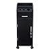 Hair Salon Storage Cart with Locable Wheels & 3 Hair Dryer Holders & 4 Drawers & Lock & 2 Keys, Rolling Salon Cart for Hair Stylist, Hairdresser, Beauty (Black)