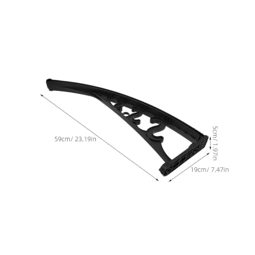 Soporte para toldo de acero plástico contra el viento herraje de 23 pulgadas negro para pared 3